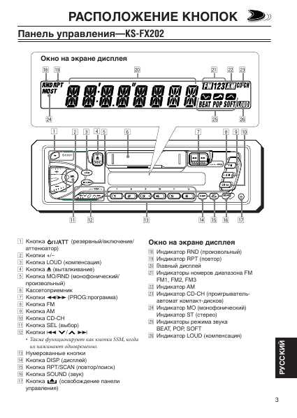 Инструкция JVC KS-FX202