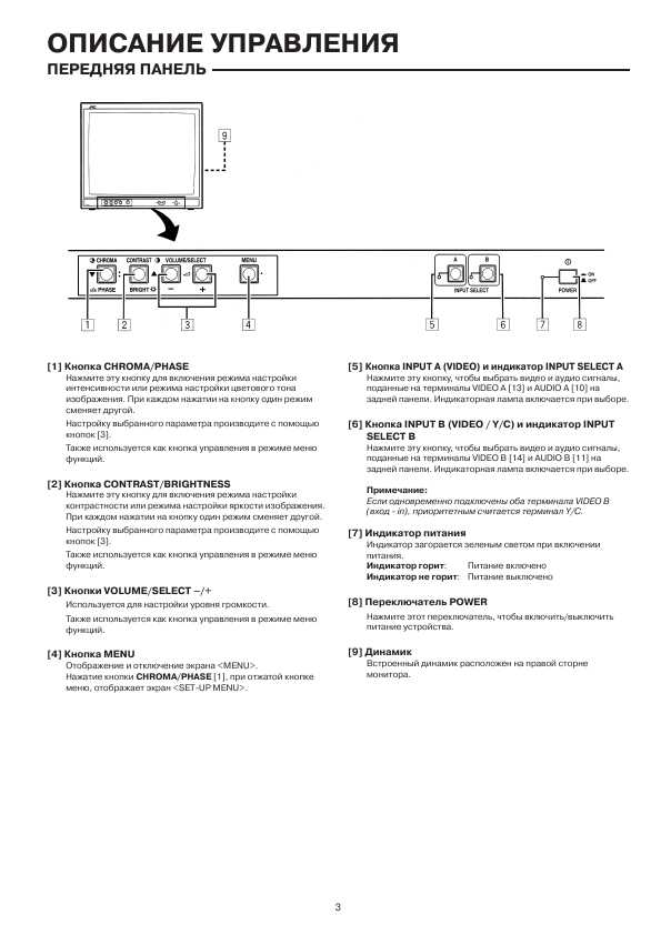 Инструкция JVC TM-A210G