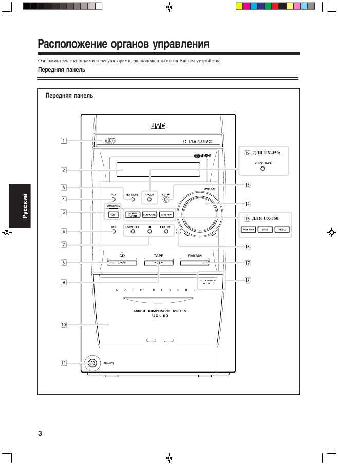 Инструкция JVC UX-J50