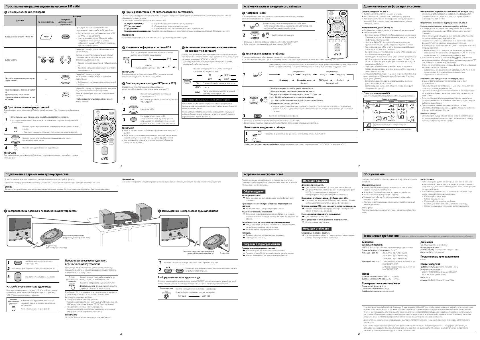 Инструкция JVC UX-N1