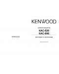 Инструкция Kenwood KAC-606