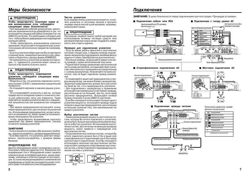 Инструкция Kenwood KAC-6401