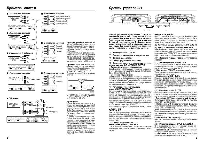 Инструкция Kenwood KAC-6401