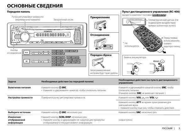 Инструкция Kenwood KDC-317UR