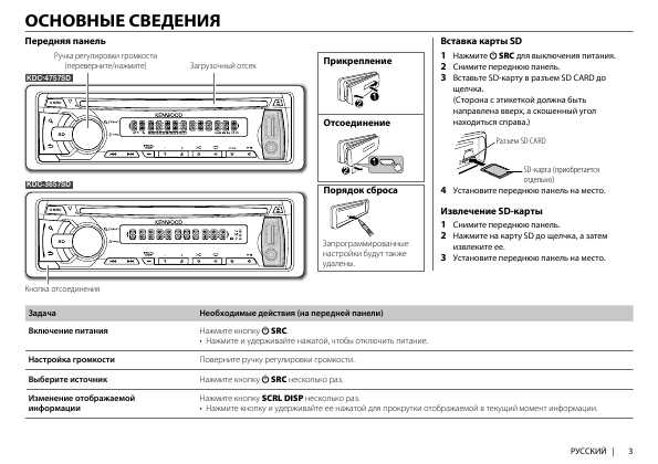 Инструкция Kenwood KDC-4757SD