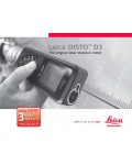 Инструкция Leica DISTO D3