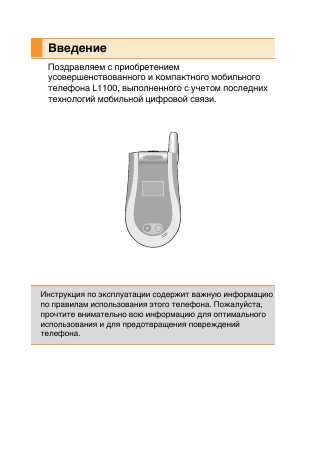 Инструкция LG L1100