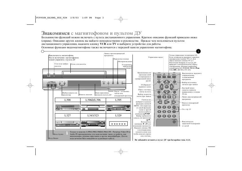 Инструкция LG L-346