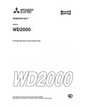 Инструкция Mitsubishi WD-2000