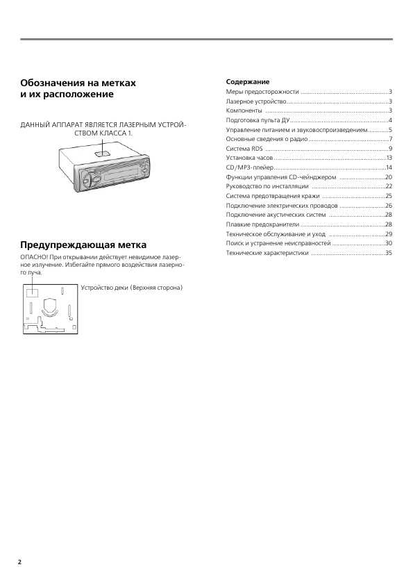 Инструкция Panasonic CQ-RDP472