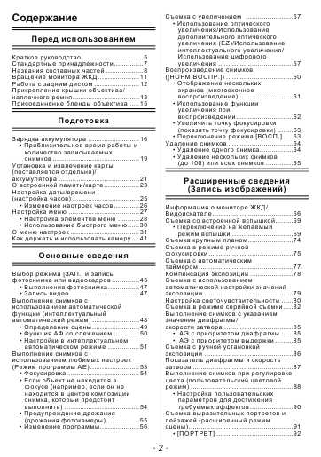 Инструкция Panasonic DMC-FZ100 (ref)