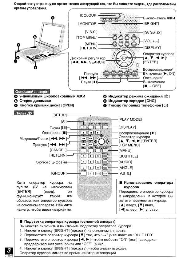 Инструкция Panasonic DVD-LA95