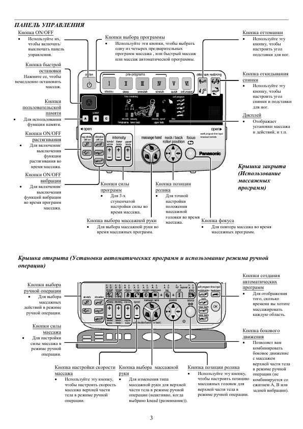 Инструкция Panasonic EP-3510