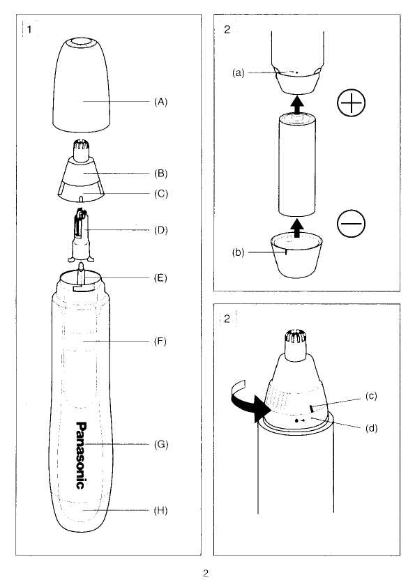 Инструкция Panasonic ER-412