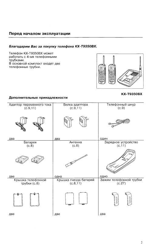 Инструкция Panasonic KX-T9350