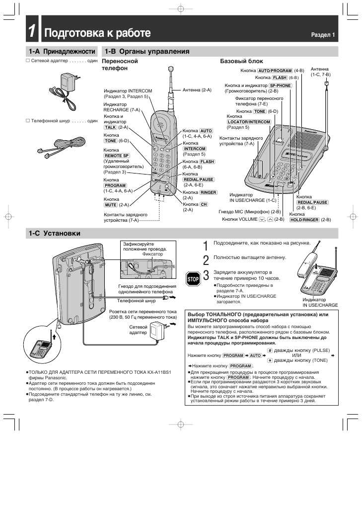 Инструкция Panasonic KX-TC1451RUB