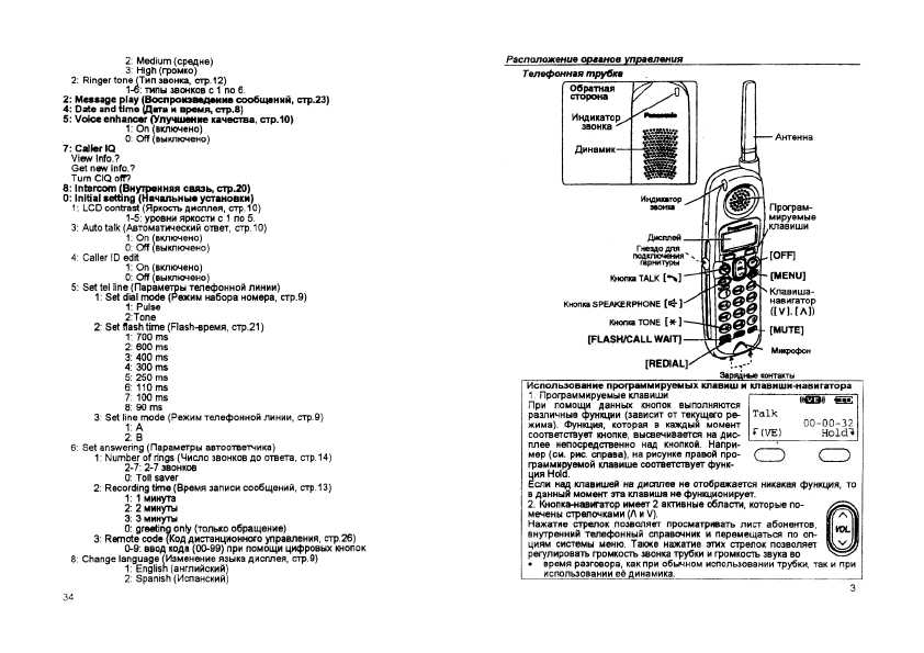 Инструкция Panasonic KX-TG2216