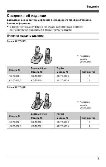 Инструкция Panasonic KX-TG8302RU