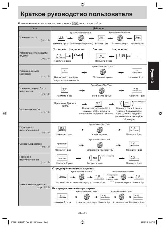 Инструкция Panasonic NN-DS592M