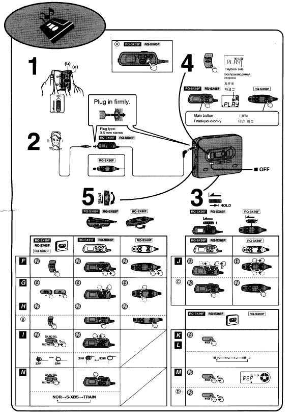 Инструкция Panasonic RQ-SX99F