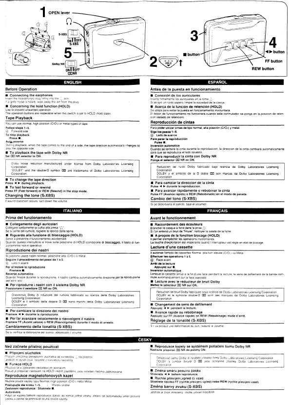 Инструкция Panasonic RQ-X01