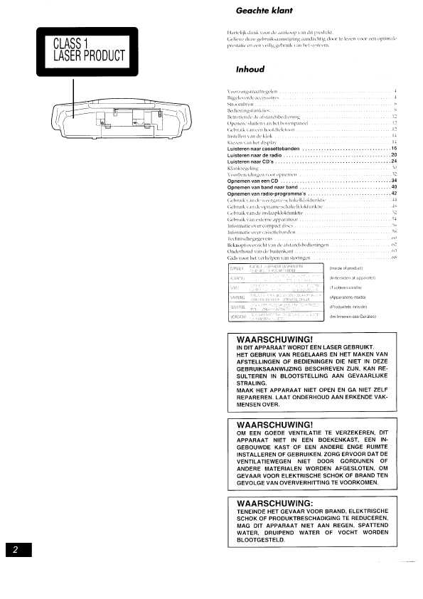 Инструкция Panasonic RX-ED77