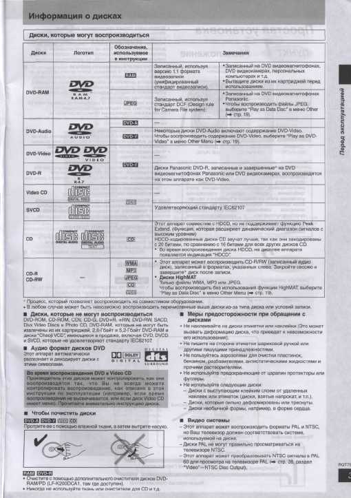 Инструкция Panasonic SC-PM39