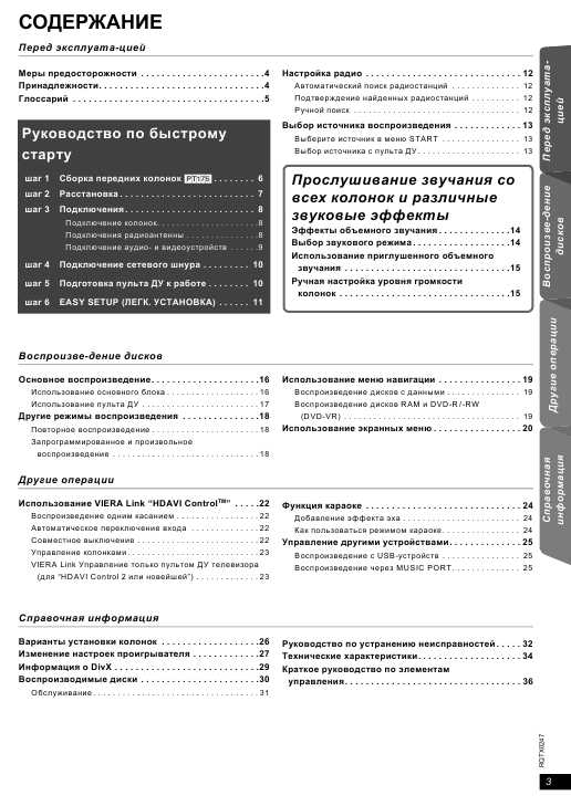 Инструкция Panasonic SC-PT175