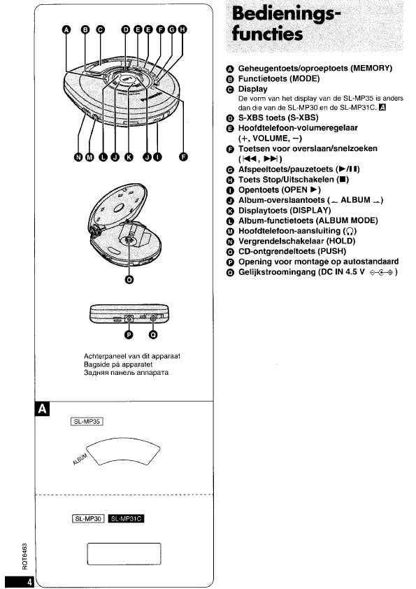 Инструкция Panasonic SL-MP31C