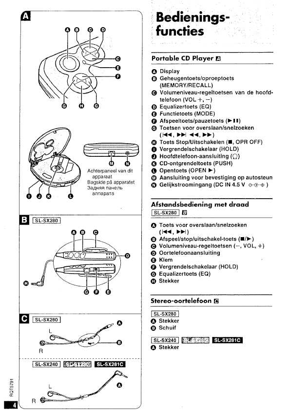 Инструкция Panasonic SL-SX230