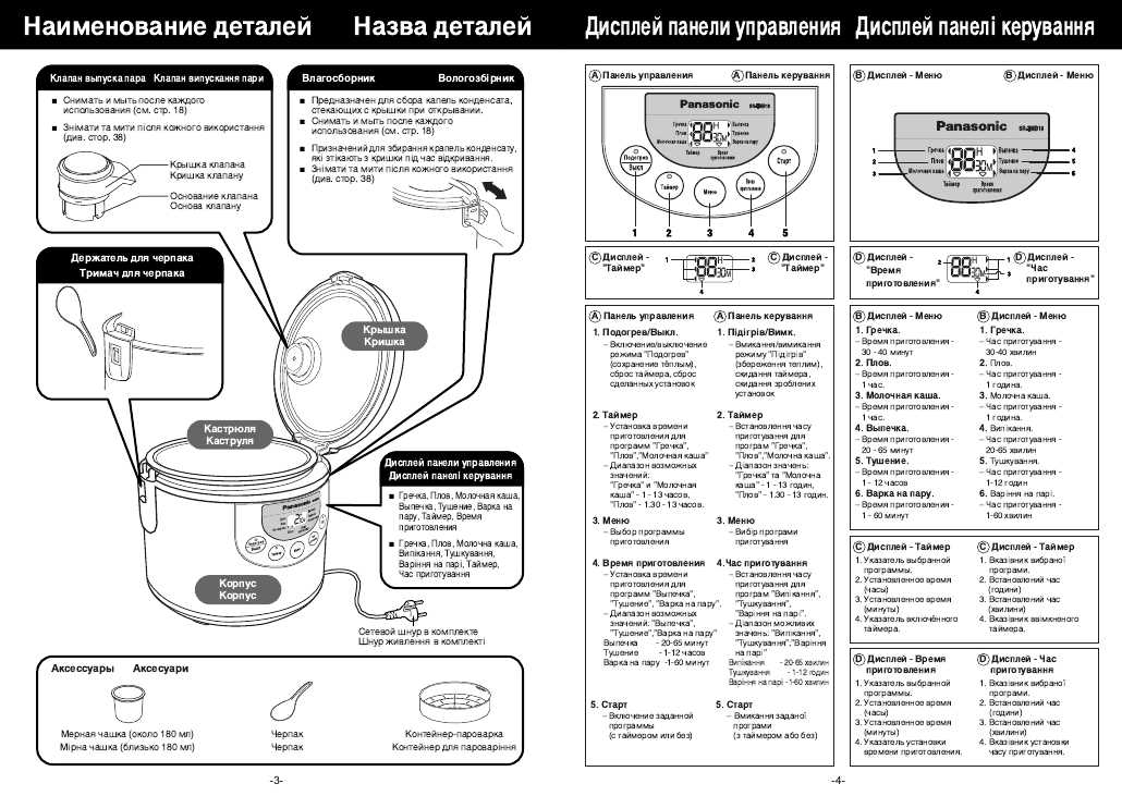 Инструкция Panasonic SR-TMB18