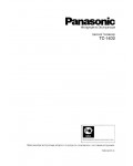 Инструкция Panasonic TC-14D2
