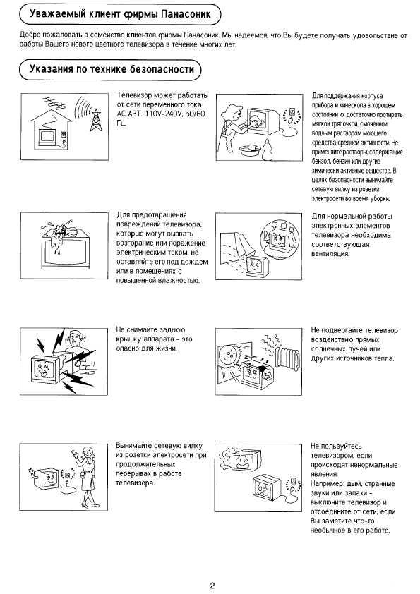 Инструкция Panasonic TC-15PM50R