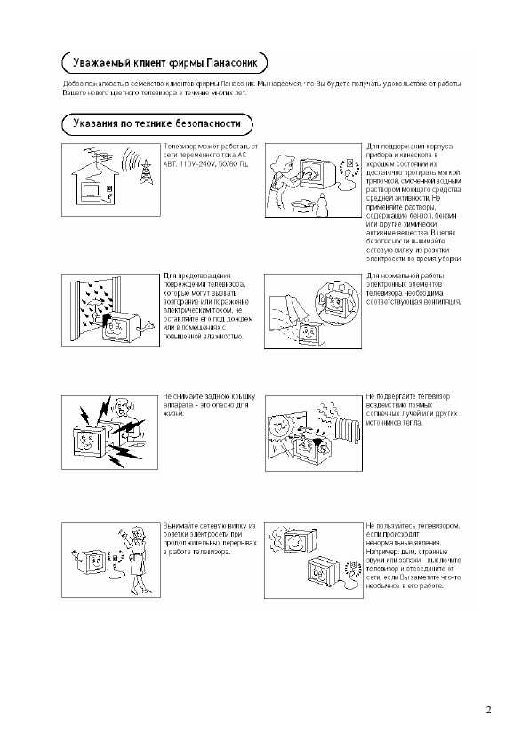 Инструкция Panasonic TC-21FJ20R