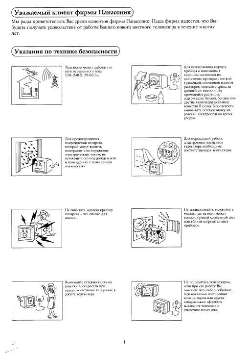 Инструкция Panasonic TC-21S1