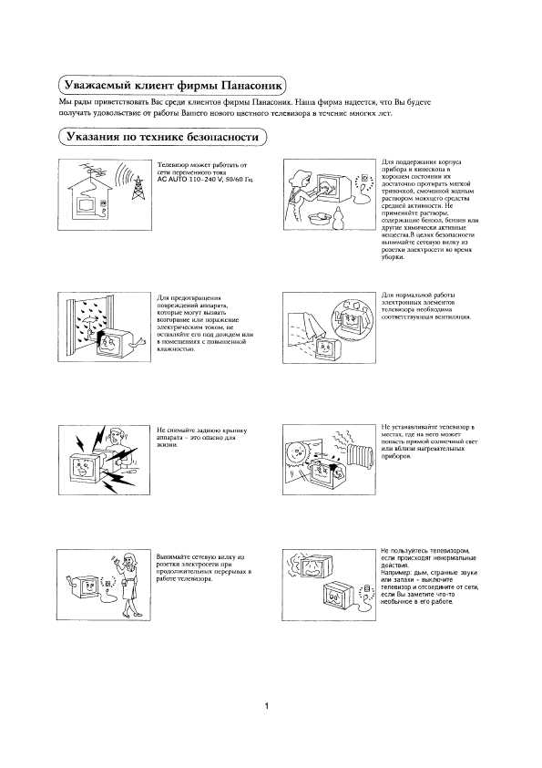 Инструкция Panasonic TC-21W2