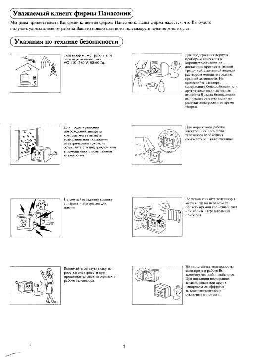 Инструкция Panasonic TC-21X1