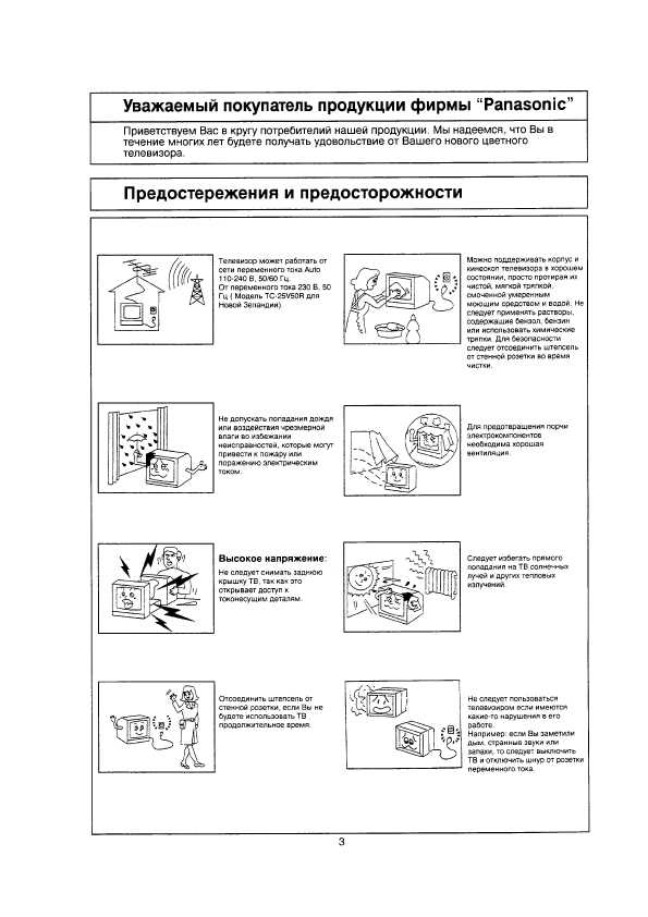 Инструкция Panasonic TC-25V50