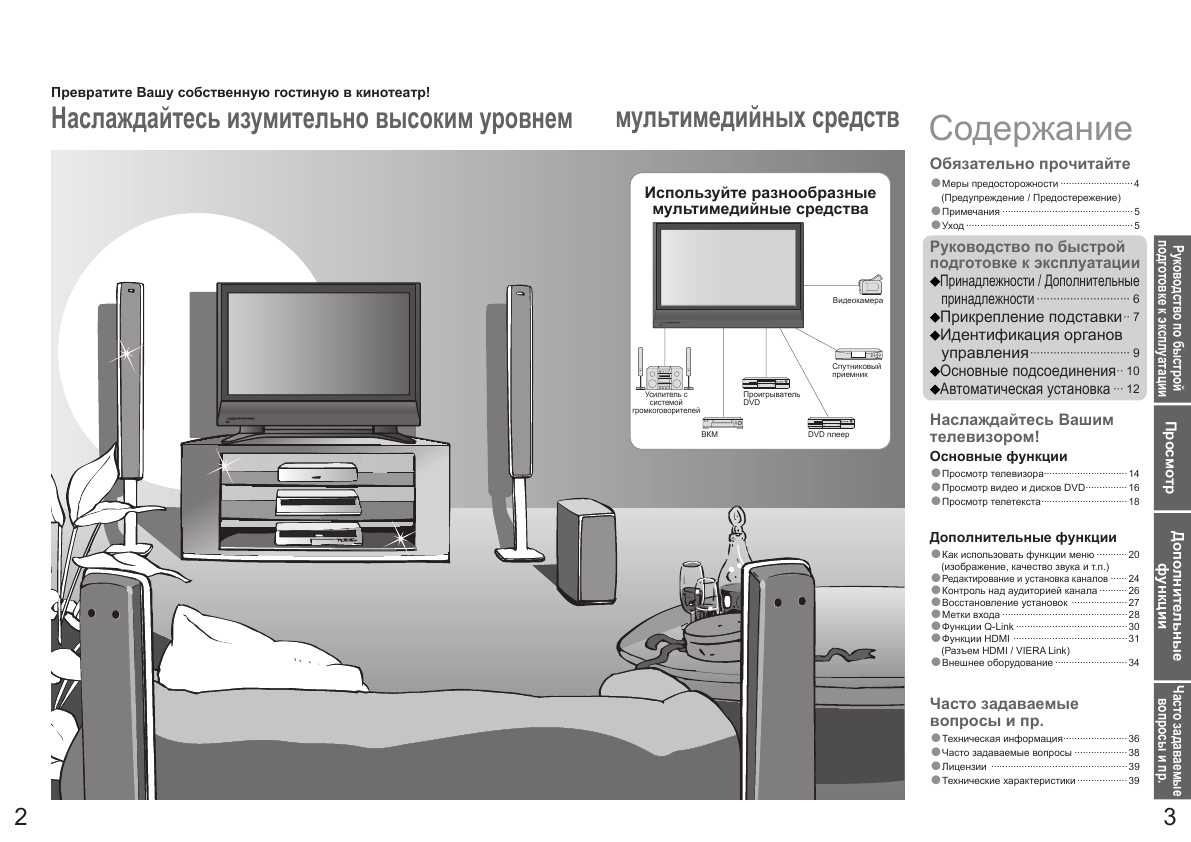 Инструкция Panasonic TH-R37PV7