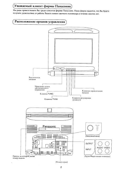 Инструкция Panasonic TX-21F1T