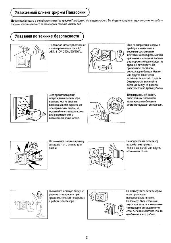 Инструкция Panasonic TX-21PM10TQ