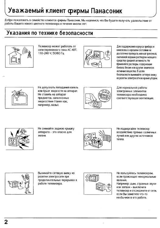 Инструкция Panasonic TX-25P90T
