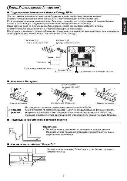 Инструкция Panasonic TX-29F155T