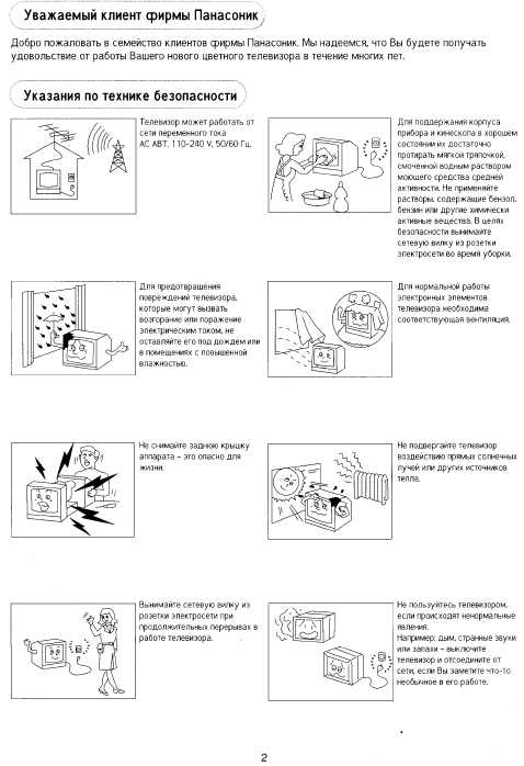 Инструкция Panasonic TX-29P80T