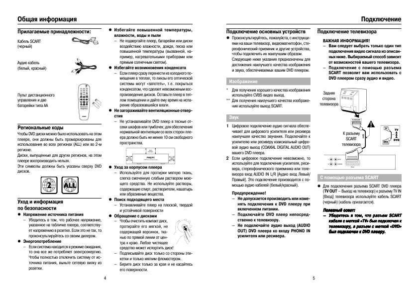 Инструкция Philips DVD 737