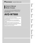 Инструкция Pioneer AVD-W7900