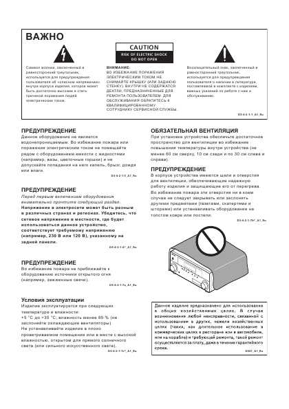 Инструкция Pioneer VSX-421