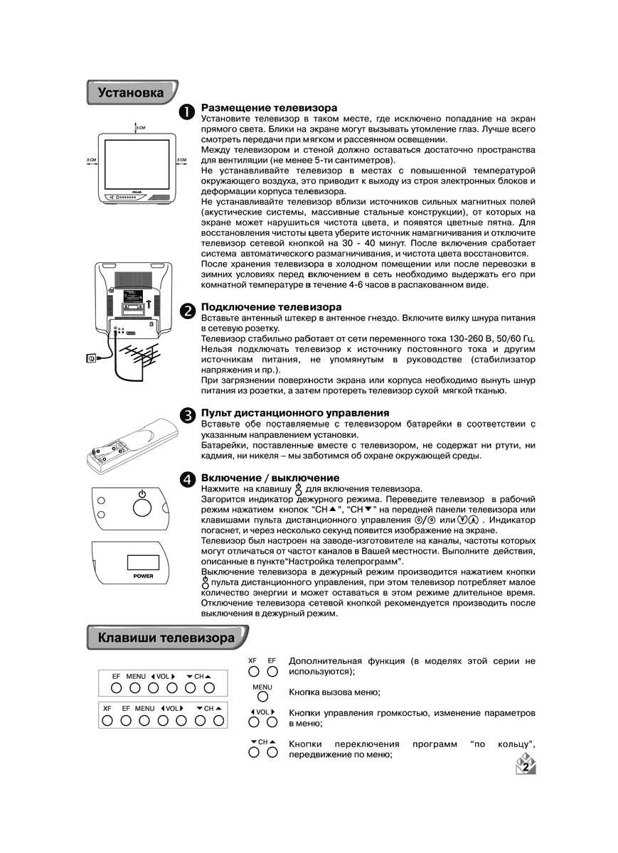 Инструкция Polar 54CTV4129