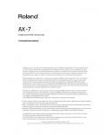 Инструкция Roland AX-7