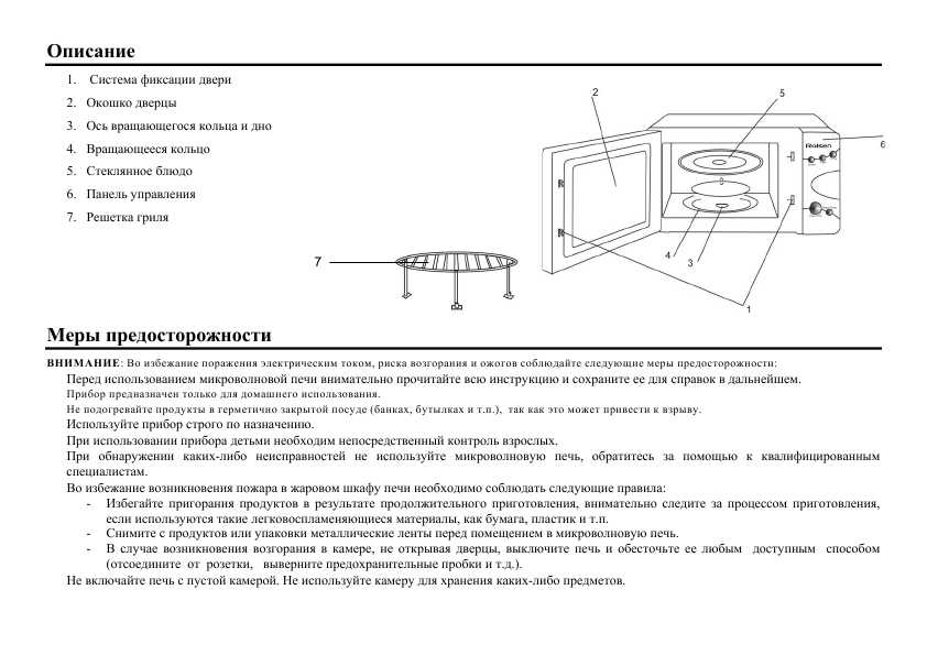 Инструкция Rolsen MG-2080SE
